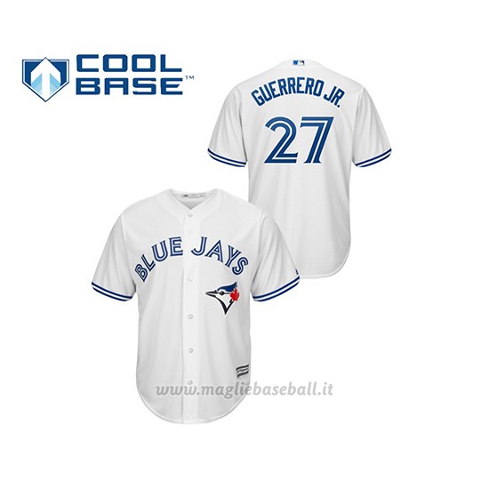 Maglia Baseball Bambino Toronto Blue Jays Vladimir Guerrero Jr. Cool Base Majestic 1ªBianco